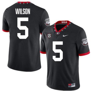 Men's #5 Georgia Raylen Wilson College Football Jersey - 100th Anniversary Black