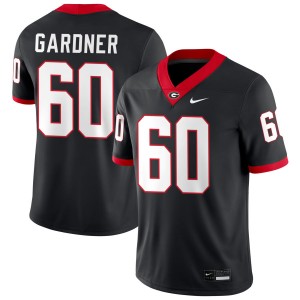 Men's #60 UGA Beau Gardner College Football Jersey - Black