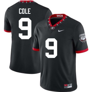 Men #9 University of Georgia Chris Cole College Football Jerseys - 100th Anniversary Black