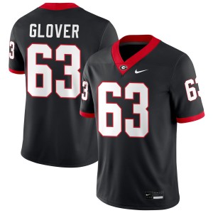 Mens #63 University of Georgia Dontrell Glover College Football Jerseys - Black