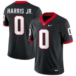 Men #0 UGA Gabe Harris Jr. College Football Jerseys - Black