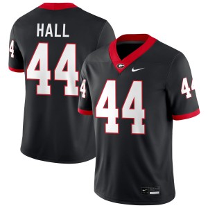 Mens #44 Georgia Bulldogs Jordan Hall College Football Jerseys - Black