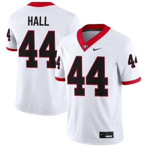 Mens #44 University of Georgia Jordan Hall College Football Jerseys - White