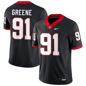 Men's #91 Dawgs Justin Greene College Football Jersey - Black