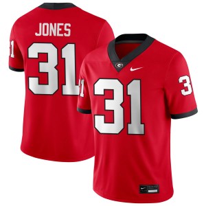 Men #31 Go Dawgs Kyron Jones College Football Jerseys - Red