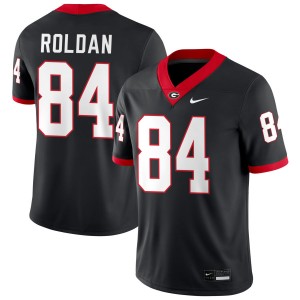 Men #84 Georgia Bulldogs Landon Roldan College Football Jersey - Black