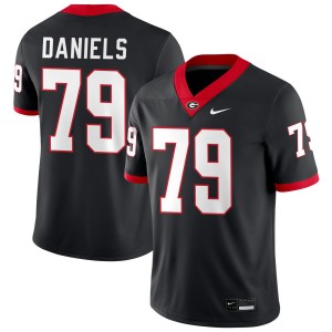 Men's #79 Georgia Nyier Daniels College Football Jersey - Black