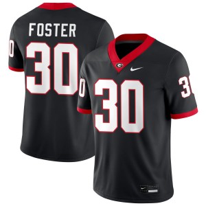 Men's #30 UGA Terrell Foster College Football Jerseys - Black