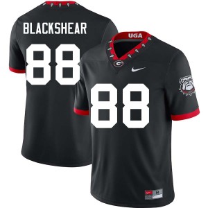 Mens #88 Georgia Bulldogs Thomas Blackshear College Football Jersey - 100th Anniversary Black