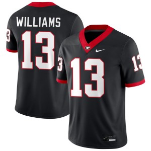 Men's #13 Dawgs Tyler J. Williams College Football Jersey - Black