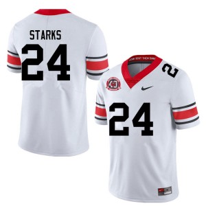 Men #24 UGA Malaki Starks College Football Jersey - 40th Anniversary White