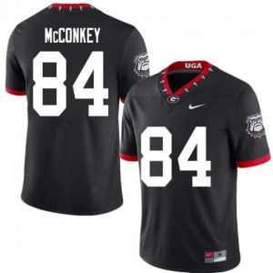 Men's #84 UGA Ladd McConkey 100th Anniversary College Football Jersey - Black