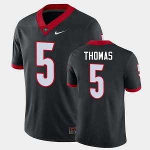 Men #5 Go Dawgs Noah Thomas College Football Jersey - Black