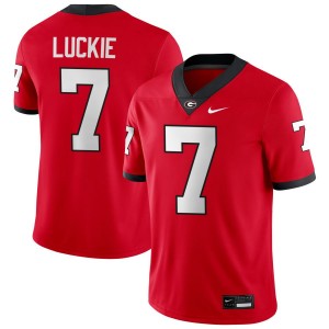 Mens #7 University of Georgia Lawson Luckie College Football Jersey - Red
