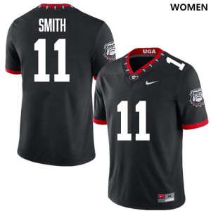 Women #11 University of Georgia Arian Smith College Football Jersey - 100th Anniversary Black