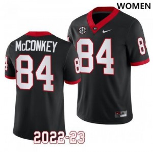 Womens #84 Georgia Ladd McConkey College Football Jersey - Black