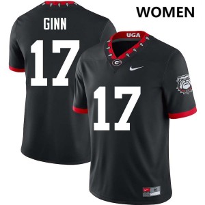 Women's #17 Georgia Colter Ginn College Football Jersey - 100th Anniversary Black