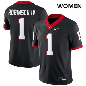 Womens #1 UGA Ellis Robinson IV College Football Jersey - Black