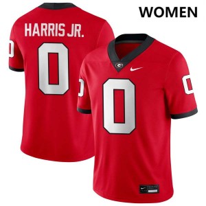 Womens #0 Dawgs Gabe Harris Jr. College Football Jerseys - Red