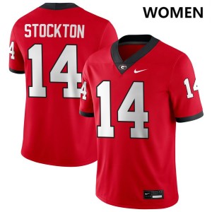 Mens #14 Dawgs Gunner Stockton College Football Jerseys - Red