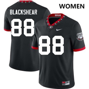Womens #88 University of Georgia Thomas Blackshear College Football Jersey - 100th Anniversary Black