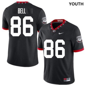 Youth #86 University of Georgia Dillon Bell College Football Jersey - 100th Anniversary Black