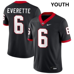 Youth(Kids) #6 UGA Daylen Everette College Football Jerseys - Black