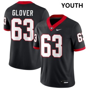 Youth(Kids) #63 Go Dawgs Dontrell Glover College Football Jerseys - Black