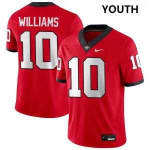 Youth(Kids) #10 Go Dawgs Elyiss Williams College Football Jersey - Red
