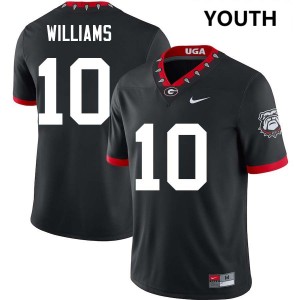 Youth(Kids) #10 University of Georgia Elyiss Williams College Football Jersey - 100th Anniversary Black