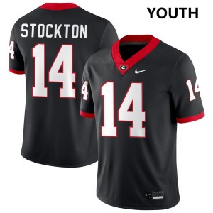 Men #14 UGA Gunner Stockton College Football Jersey - Black