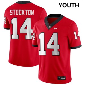 Men's #14 UGA Gunner Stockton College Football Jerseys - Red