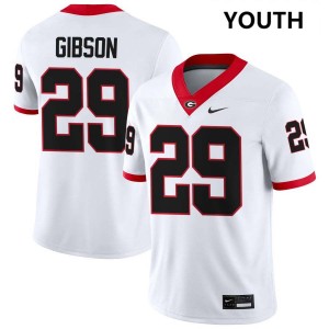 Youth(Kids) #29 Dawgs Isaiah Gibson College Football Jersey - White