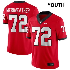 Youth(Kids) #72 Go Dawgs Jamal Meriweather College Football Jerseys - Red