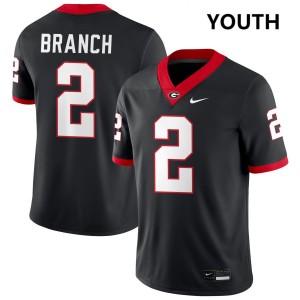 Youth(Kids) #2 Dawgs Zion Branch College Football Jersey - Black