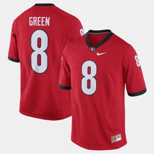 Men's Alumni Football Game GA Bulldogs #8 A.J. Green college Jersey - Red