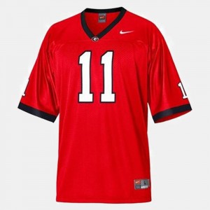 Youth(Kids) Football #11 Georgia Bulldogs Aaron Murray college Jersey - Red