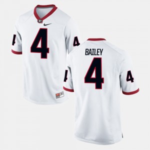 Men #4 GA Bulldogs Alumni Football Game Champ Bailey college Jersey - White