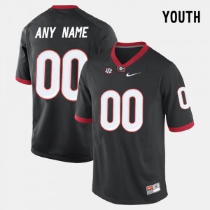 Youth #00 UGA Bulldogs Limited Football college Customized Jerseys - Black