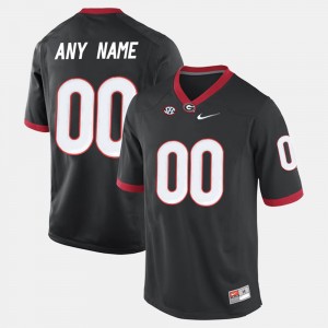 Mens #00 UGA Limited Football college Custom Jersey - Black