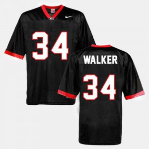 Mens Georgia Bulldogs Football #34 Herschel Walker college Jersey - Black