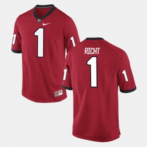 Men's Alumni Football Game #1 Georgia Mark Richt college Jersey - Red