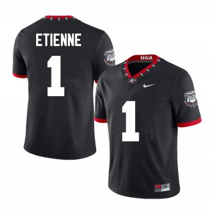 Men's #1 Georgia Trevor Etienne College Football Jersey - 100th Anniversary Black