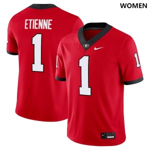 Womens #1 Georgia Trevor Etienne College Football Jersey - Red