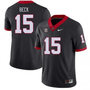 Men's #15 UGA Carson Beck College Football Jersey - Black