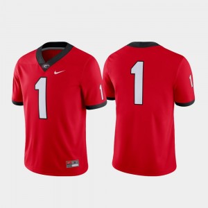 Men Football #1 Game Georgia college Jersey - Red