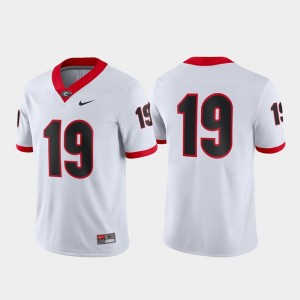 Mens #19 UGA Game college Jersey - White