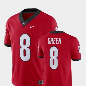 Men's Alumni Football Game Georgia Bulldogs Player #8 A.J. Green college Jersey - Red