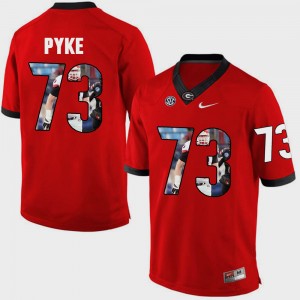 Men Pictorial Fashion #73 GA Bulldogs Greg Pyke college Jersey - Red