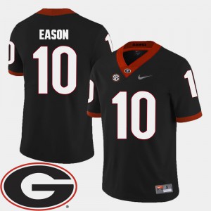 Men's UGA Bulldogs 2018 SEC Patch #10 Football Jacob Eason college Jersey - Black